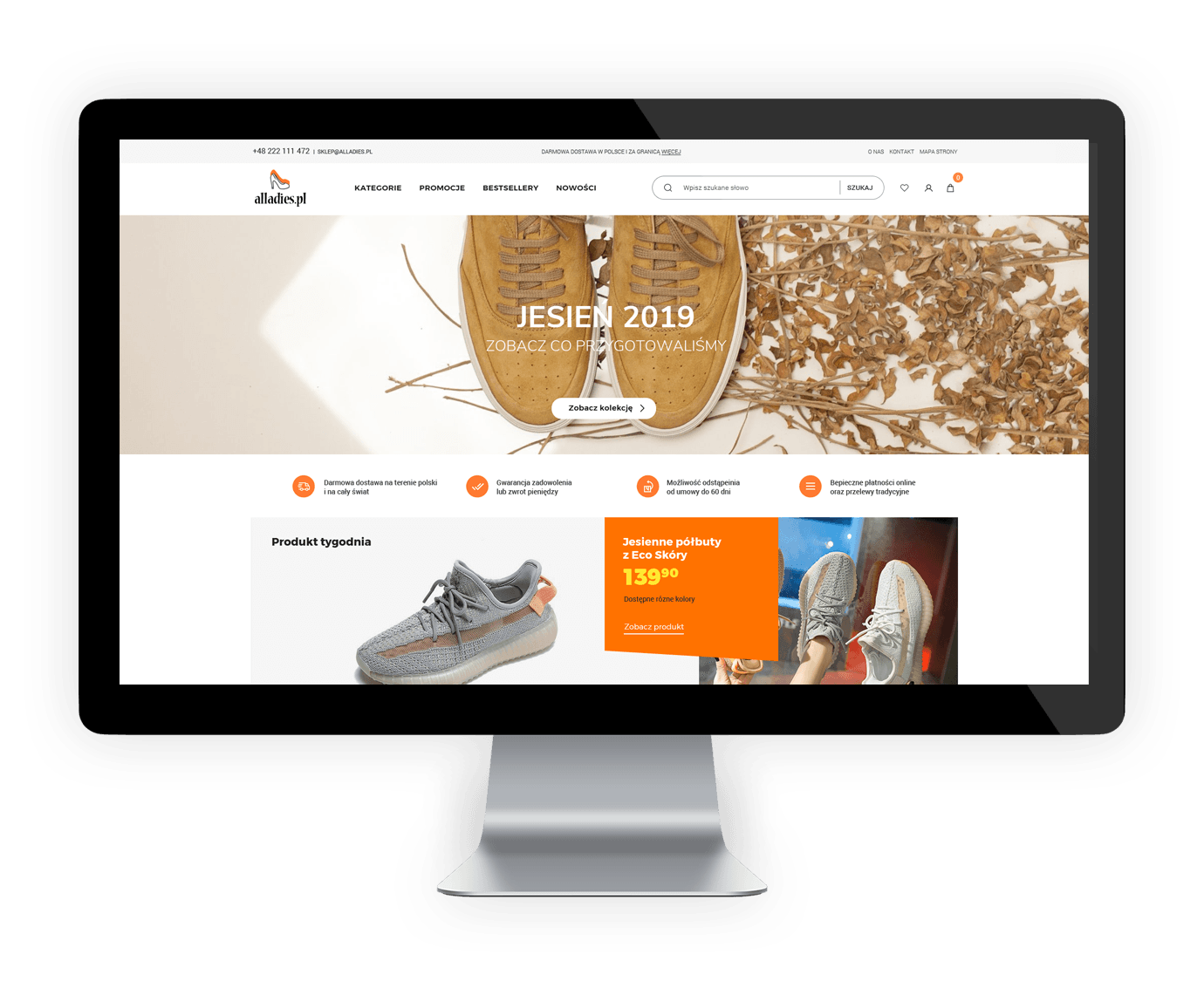 Projekt graficzny sklepu alladies.pl