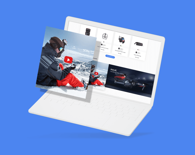 Laptop z grafiką sklepu prestashop