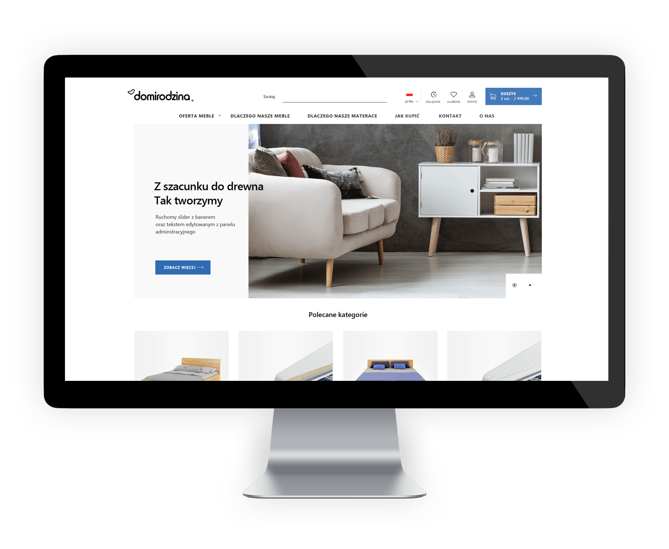 Projekt graficzny sklepu domirodzina.pl