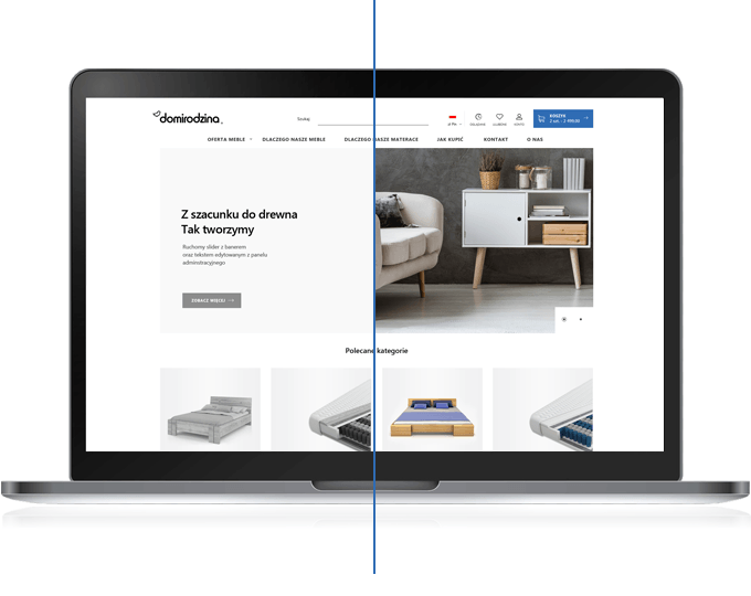 Makieta sklepu domirodzina.pl
