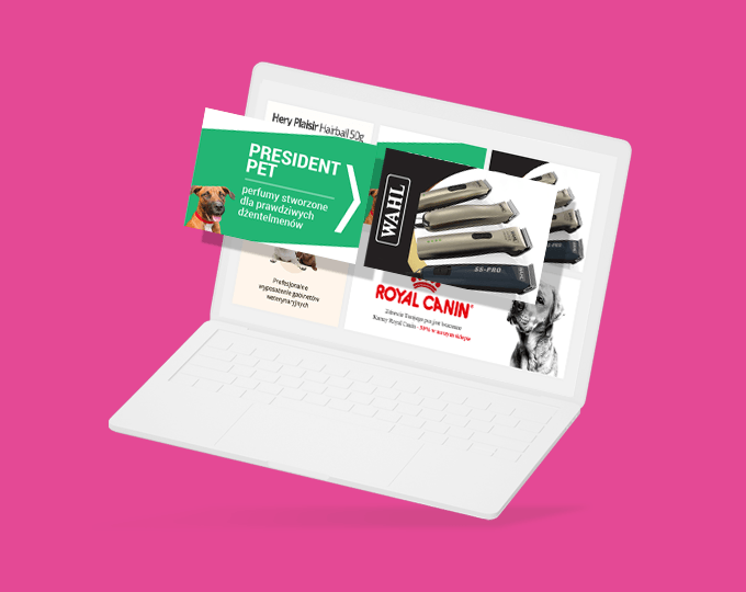 Laptop z grafiką sklepu prestashop