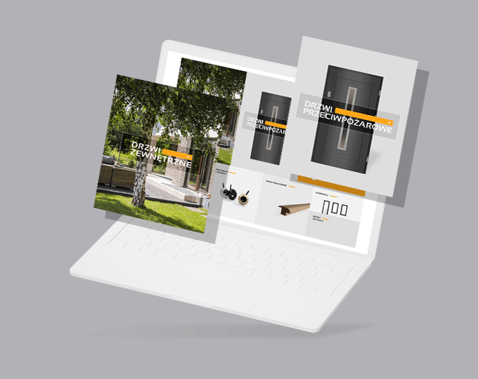 Laptop z grafiką sklepu prestashop