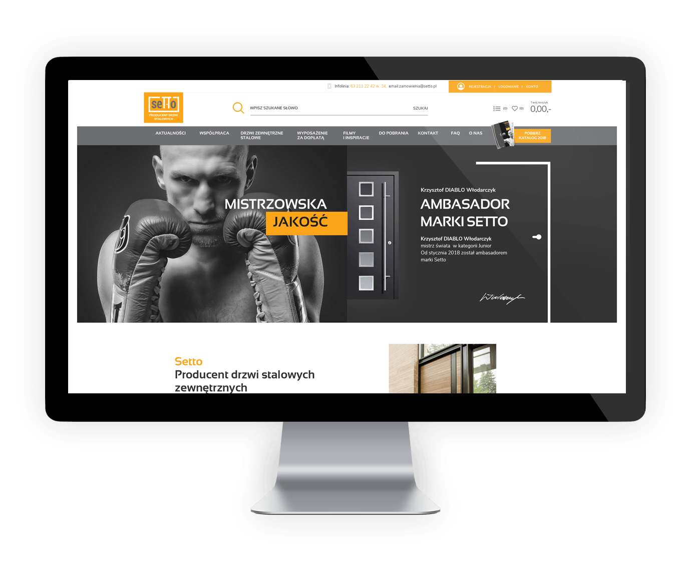 Projekt graficzny sklepu setto.pl
