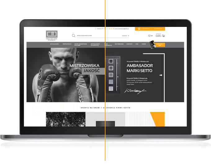 Makieta sklepu setto.pl